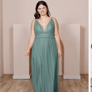 REVELRY ALMA TULLE DRESS ROSEMARY